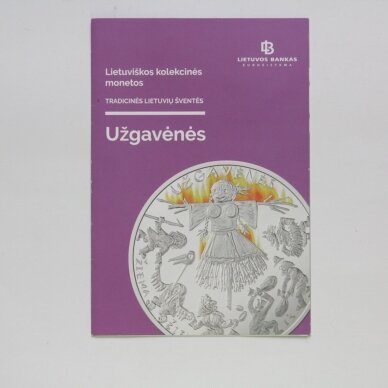 Lietuviškos kolekcinės monetos. Tradicinės lietuvių šventės. Užgavėnės Lietuviškos kolekcinės monetos. Tradicinės lietuvių šventės. Užgavėnės