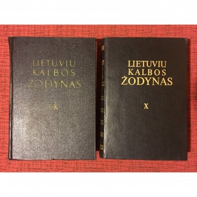 Lietuvių kalbos žodynas, T. I–XX 10