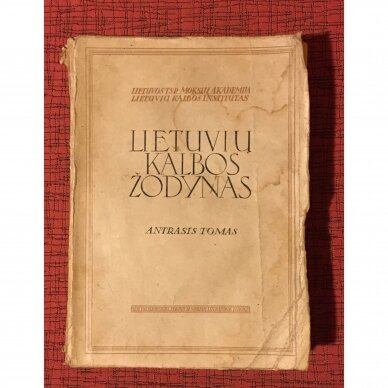 Lietuvių kalbos žodynas, T. I–XX 4