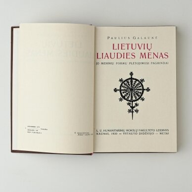Lietuvių liaudies menas : jo meninių formų plėtojimosi pagrindai 1