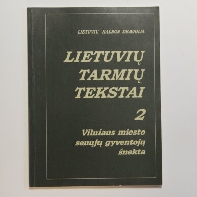 Lietuvių tarmių tekstai, 2 sąsiuvinis
