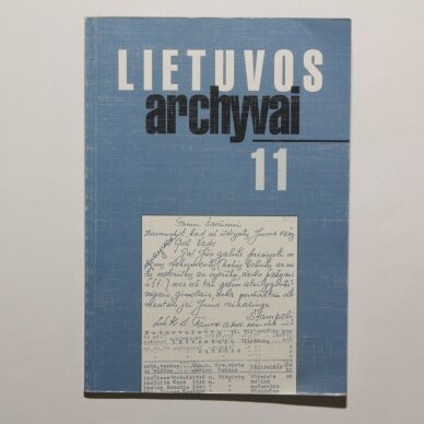 Lietuvos archyvai Kn. 11 Lietuvos archyvai Kn. 11