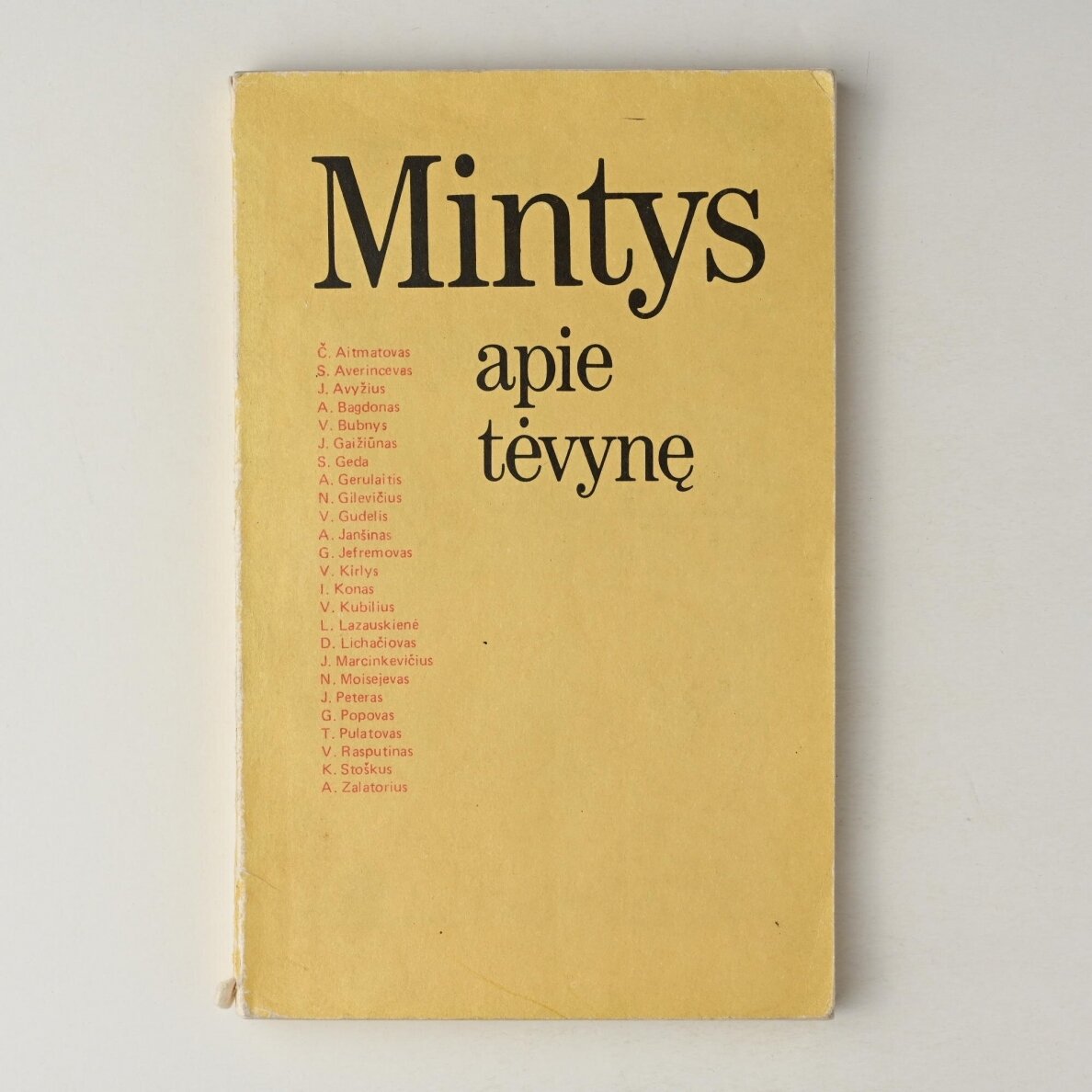 Mintys apie tėvynę : [straipsnių rinkinys]