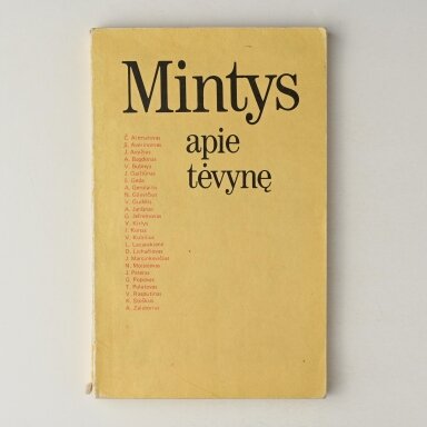 Mintys apie tėvynę : [straipsnių rinkinys]