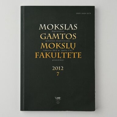 Mokslas Gamtos mokslų fakultete, 2012, Nr. 7 Mokslas Gamtos mokslų fakultete, 2012, Nr. 7