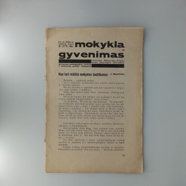 Mokykla ir gyvenimas 1934, Nr. 2(117)