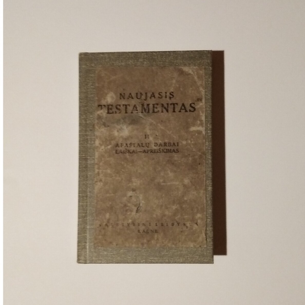 Naujasis testamentas: apaštalų darbai laiškai - apreiškimas