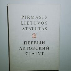 Pirmasis Lietuvos statutas T. I , d. I-II