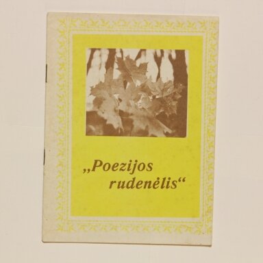 Poezijos rudenėlis Poezijos rudenėlis