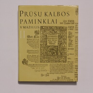 Prūsų kalbos paminklai T. II