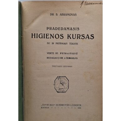 Pradedamasis higienos kursas 1 Pradedamasis higienos kursas 1