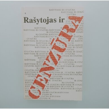 Rašytojas ir cenzūra