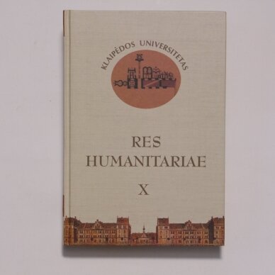Res humanitariae X Res humanitariae X