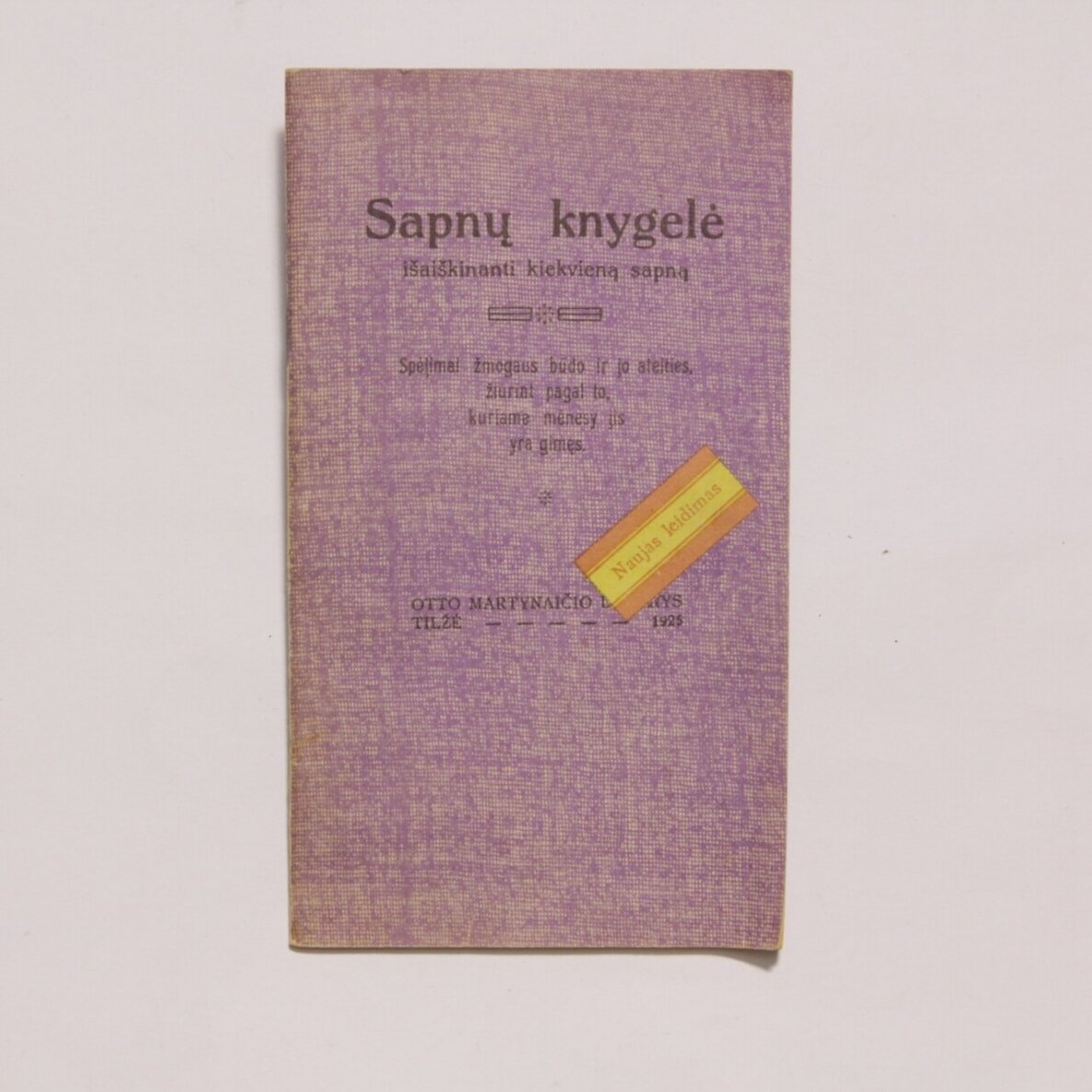 Sapnų knygelė Sapnų knygelė