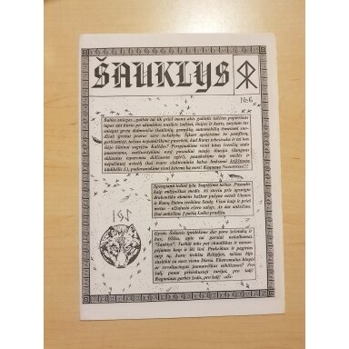 Šauklys, Nr. 6 Šauklys, Nr. 6