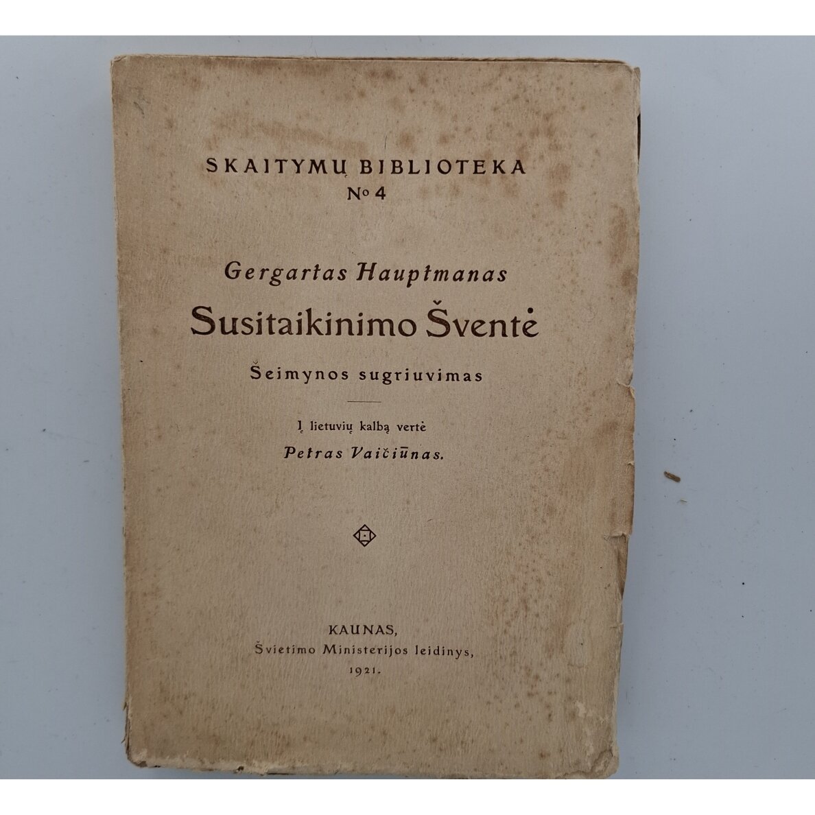 Susitaikinimo šventė : šeimynos sugriuvimas Susitaikinimo šventė : šeimynos sugriuvimas