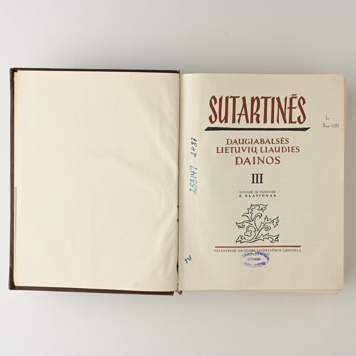 Sutartinės, T. I–III 5
