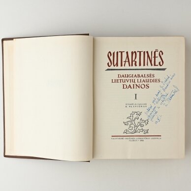 Sutartinės, T. I–III 1 Sutartinės, T. I–III 1