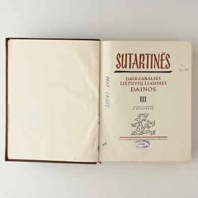 Sutartinės, T. I–III 5