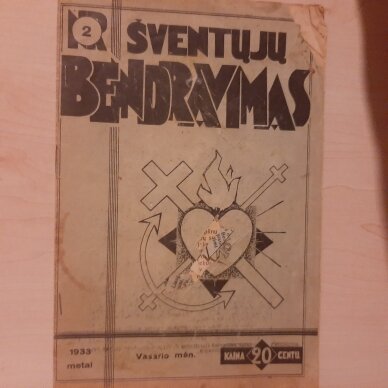 Šventųjų bendravimas 1933, Nr. 2 Šventųjų bendravimas 1933, Nr. 2