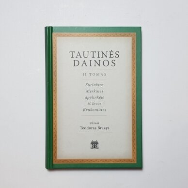 Tautinės dainos II tomas Tautinės dainos II tomas
