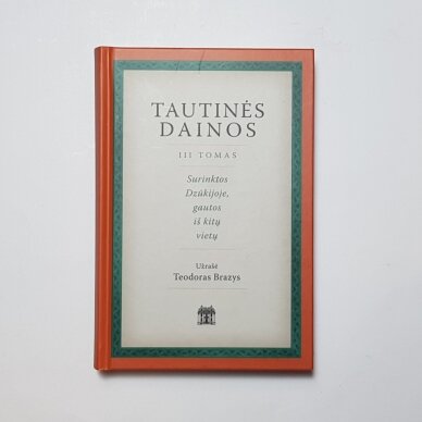 Tautinės dainos III tomas Tautinės dainos III tomas
