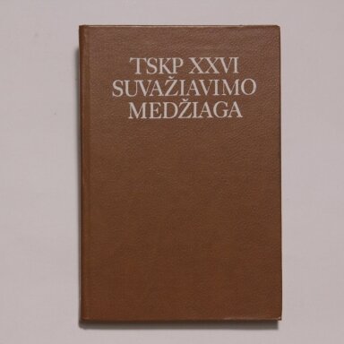TSKP XXVI suvažiavimo medžiaga