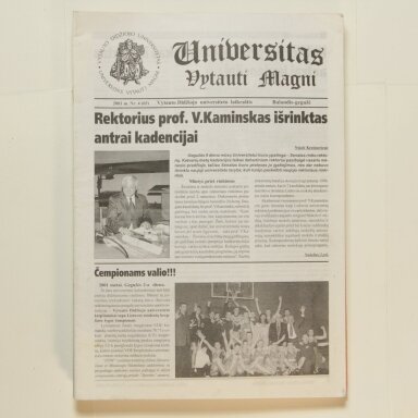 Universitas Vytauti Magni, 2001m., Nr. 4 (65) Universitas Vytauti Magni, 2001m., Nr. 4 (65)