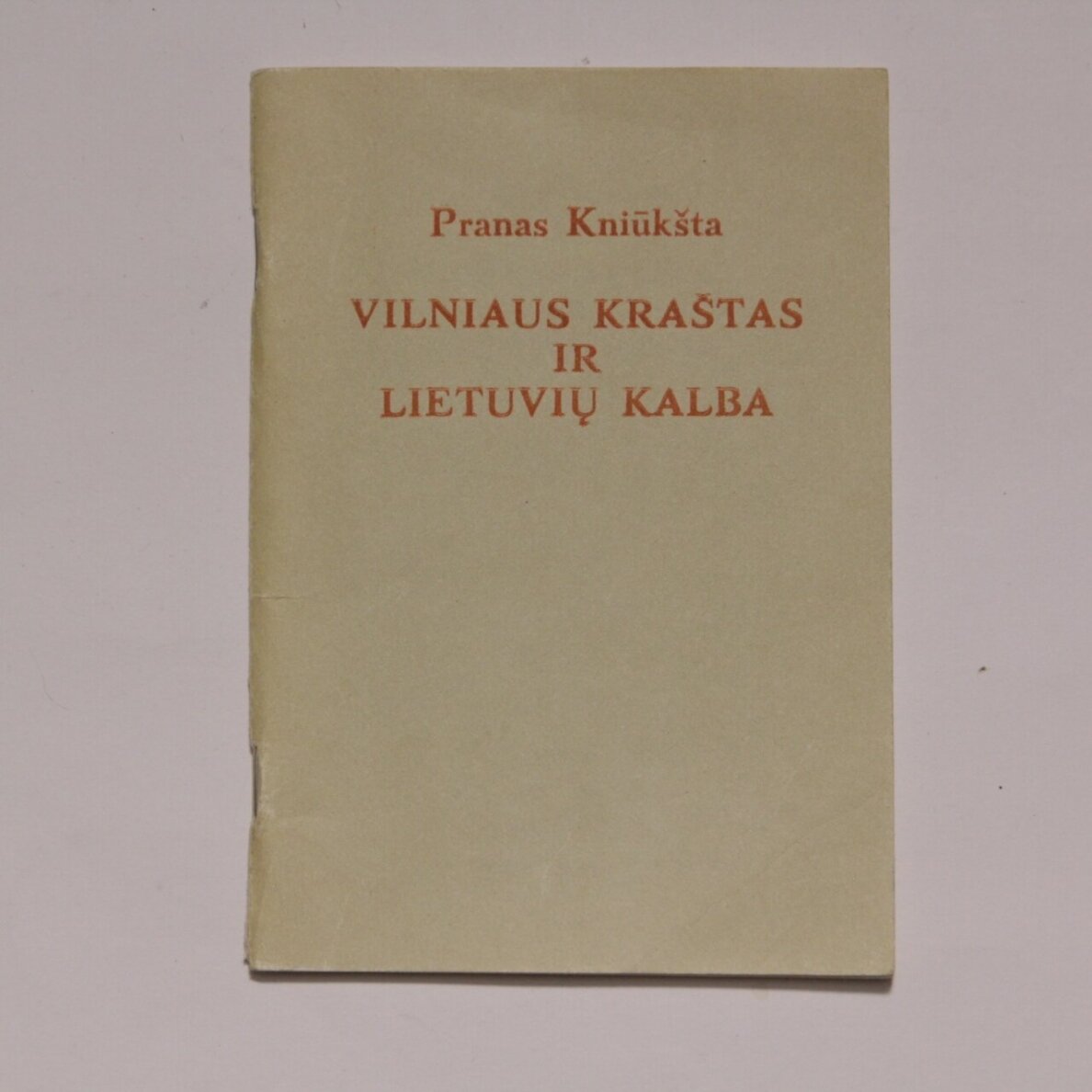 Vilniaus kraštas ir lietuvių kalba